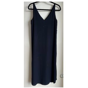 Aritzia Babaton Navy Blue V-Neck Dress (XS)